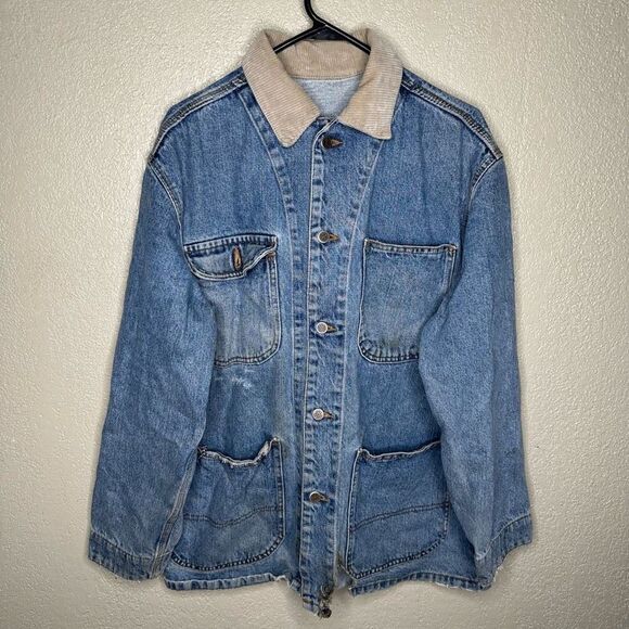 VTG Arizona Denim Chore Coat 4 Pocket Size L - Picture 2 of 5